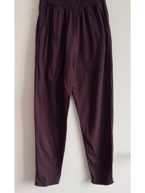 Cut Loose San Francisco Eggplant Pull On Tapered Pants Elastic Waist S USA